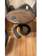 Walnut burl coffee table